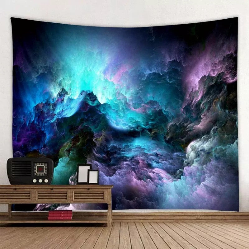Psychedelic Boho Mandala Wall Tapestry – Trippy Galaxy Home Décor