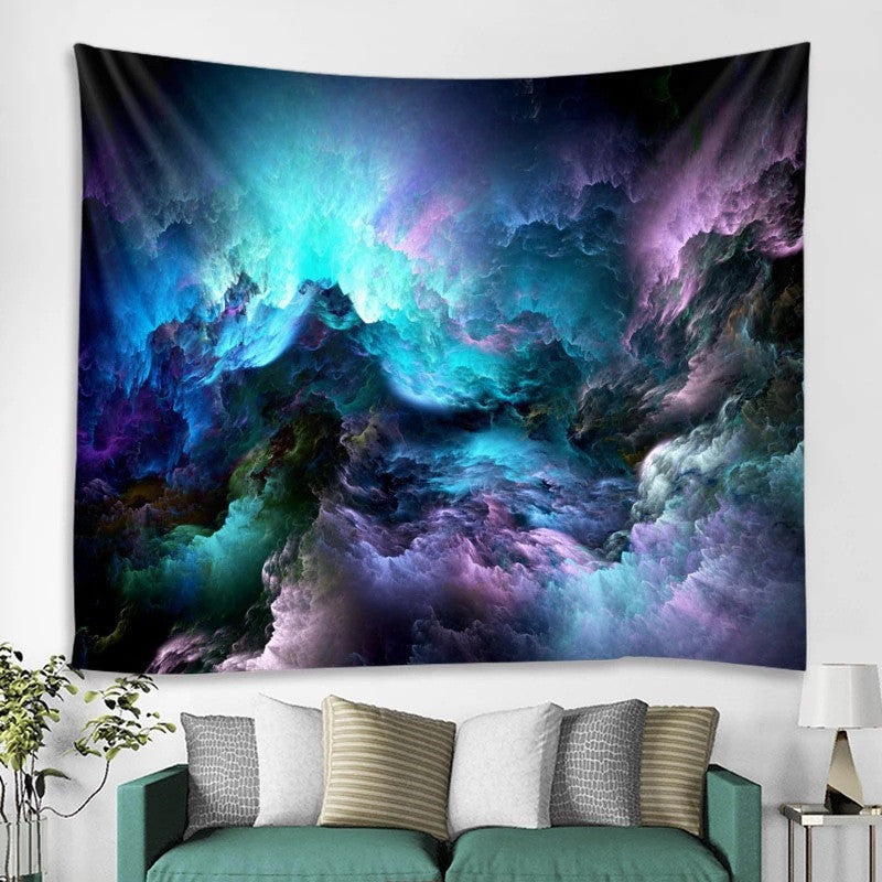 Psychedelic Boho Mandala Wall Tapestry – Trippy Galaxy Home Décor