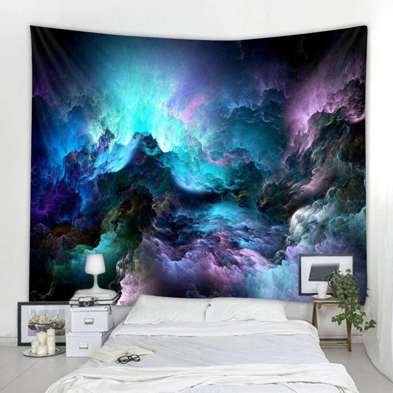 Psychedelic Boho Mandala Wall Tapestry – Trippy Galaxy Home Décor
